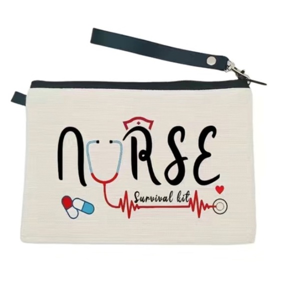 Nurse Survival Kit‎ Wristlet Pouch Makeup Cosmetic Bag - Picture 1 of 8